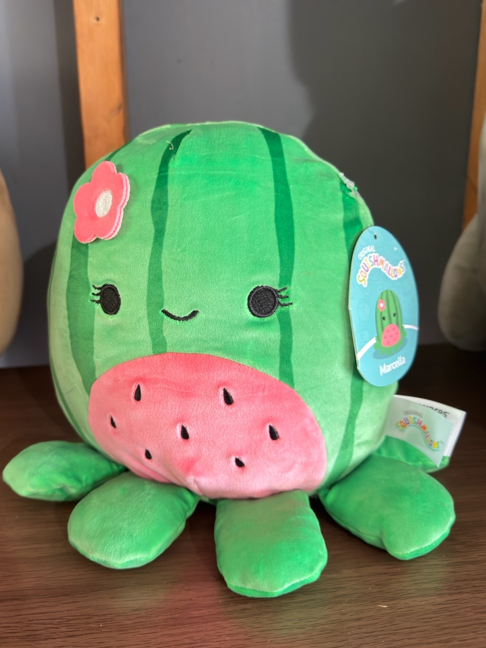 Squishmallows Marcella Watermelon Octopus Plush - Green & Pink